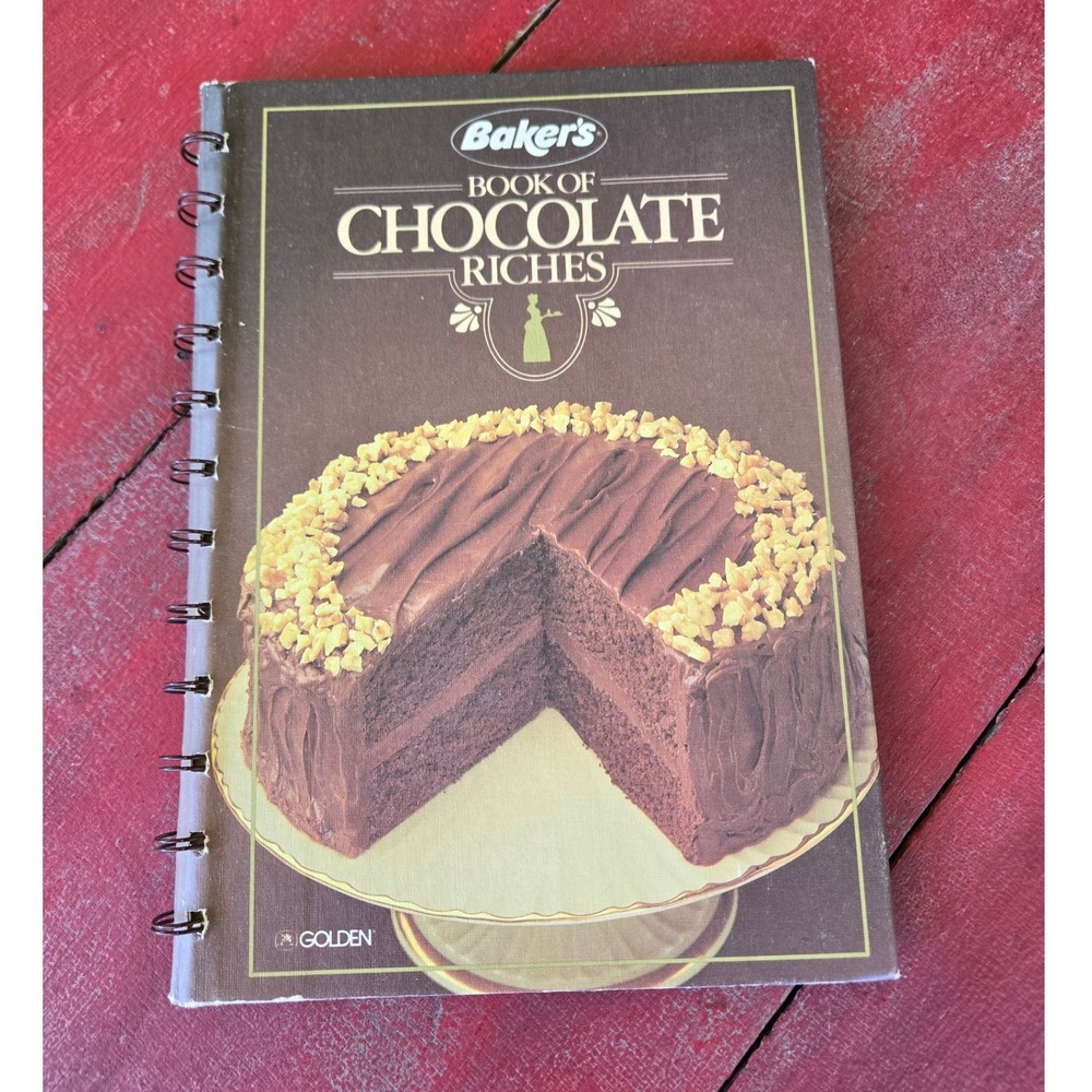 Vintage Hardcover Baker's Book of Chocolate Riches spiral bound excellent